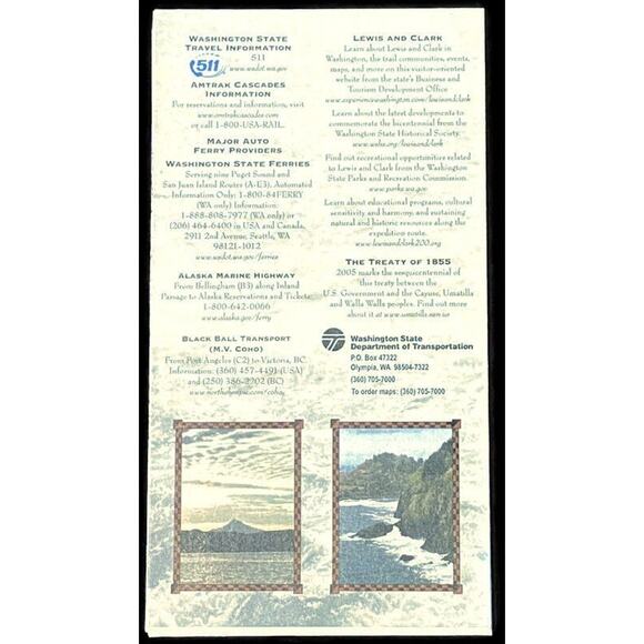 Official Washington State Map 2004 Ephemera Travel Trip Vacation Tourism Auto - Picture 3 of 4